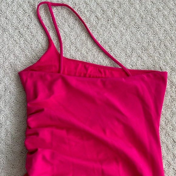 Lovers and Friends Nami One-Shoulder Maxi Dress Wedding Summer Pink Size Medium - Picture 8 of 12